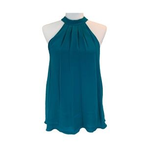 Alice and Olivia Exposed Zipper Halter Top